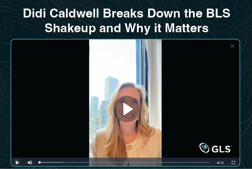 Video screenshot of Didi Caldwell talking about the changes at BLS and what it means for site selection