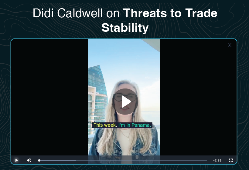 Video thumbnail of Didi Caldwell explaining the threats to trade and impacts for the manufacturing industry.
