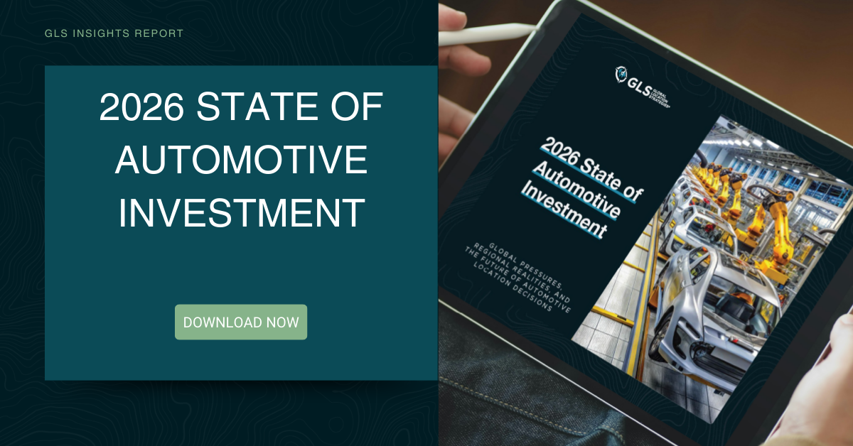 Image showing the 2026 State of Automotive Investment report on a tablet with text that says to download now.